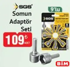 SGS SOMUN ADAPTÖR SETİ 9'LU